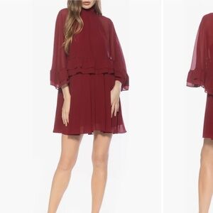 Alexia Admor Wine Mini Skirt